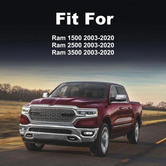 Rear Bumper Step Pad Round Plug Trailer Tow Ball Cover for Dodge Ram 1500