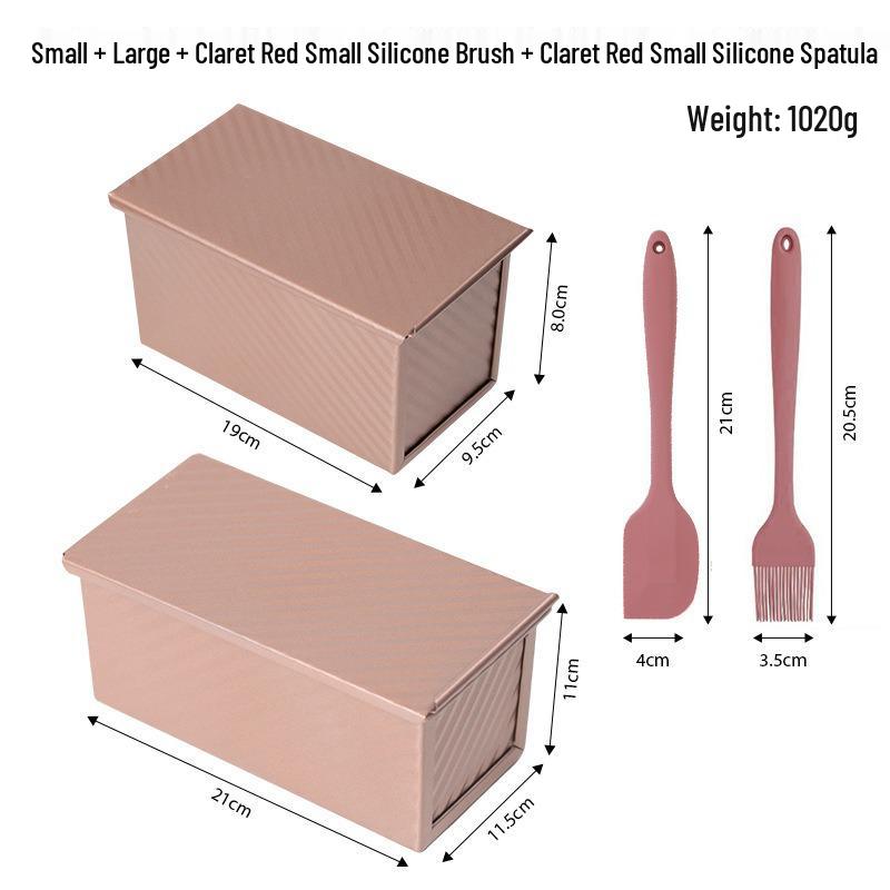 Złota Forma do Chleba i Ciasta z Blachy Węglowej z Pokrywką