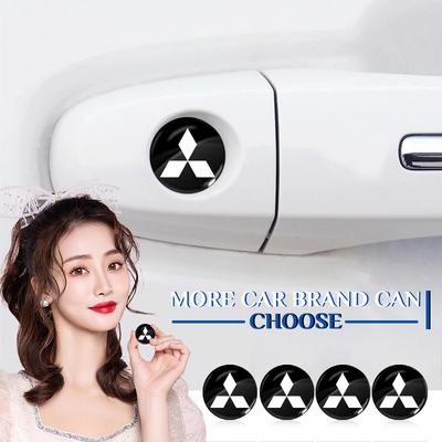 Pegatinas para Bombín de Cerradura de Coche Proteger Cerradura de Puerta de Coche Pegatinas 3D Para ASX I200 Outlander Pajero Eclipse Lancer