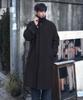 Mindbridge [On] Wool Blend Balmacaan Oversized Long Coat - 2 Colors