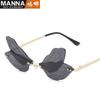 Dragonfly Wings Sunglasses Personalized Sunglasses Women'S Style Funny Rimless Glasses