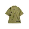 Nike Letter Pattern Contrast Stitching Cashew Flower Short Sleeve Shirt Men Tops Green DO4024-378