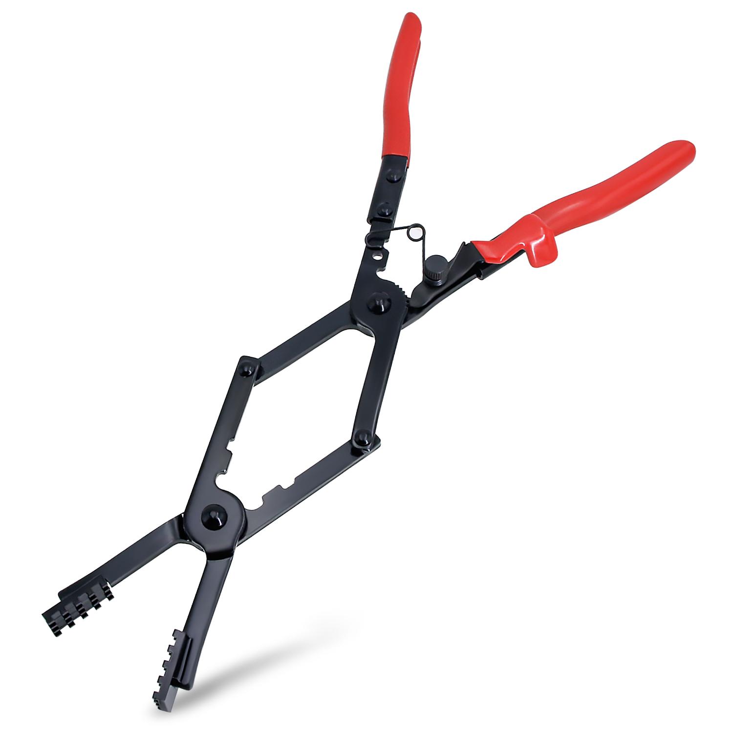 Long Reach Hose Clamp Pliers with Locking Mechanism, Extra Long Reach Hose Clamp Pliers for Hard-to-Reach Hoses