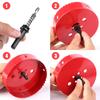 Metal Hole Cutter Heavy-Duty Tight Fit Tool Metal Hole Cutter With Drill Bit For Wood Fiberboard PVC Pipes Aluminum Sheets Iron
