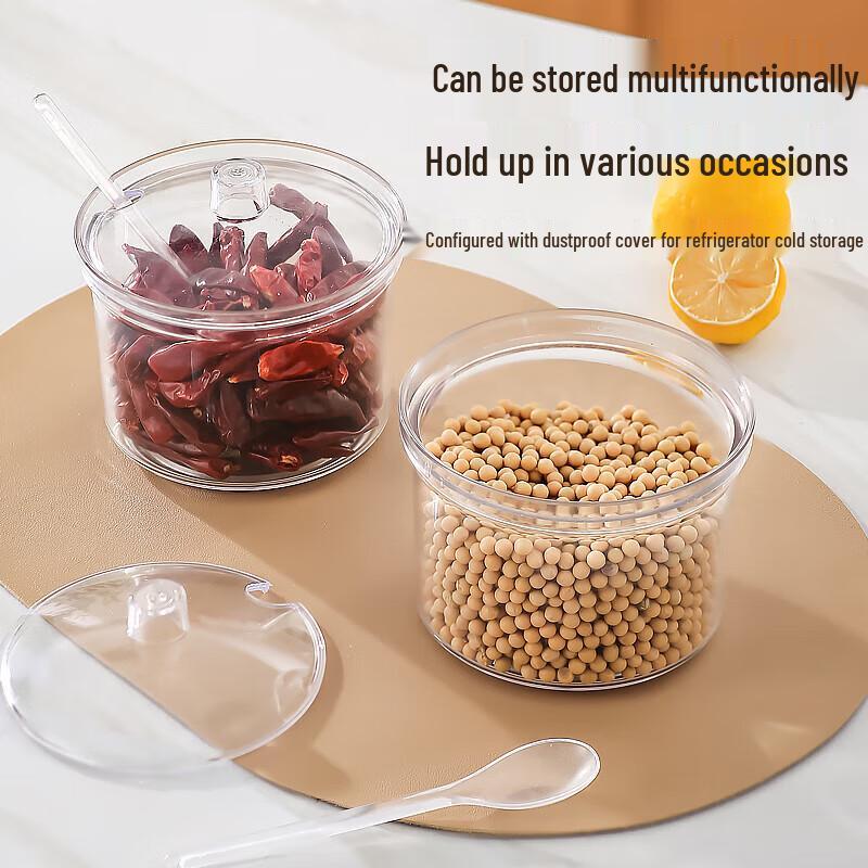 Yingbai Modern Acrylic Seasoning Jar Set with Spoons