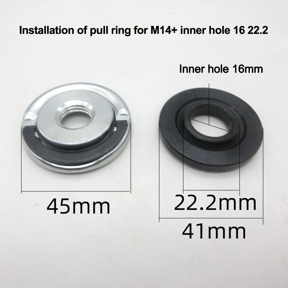 For M14 Compatible Grinder Accessory Efficient Locking Nuts and Press Plates