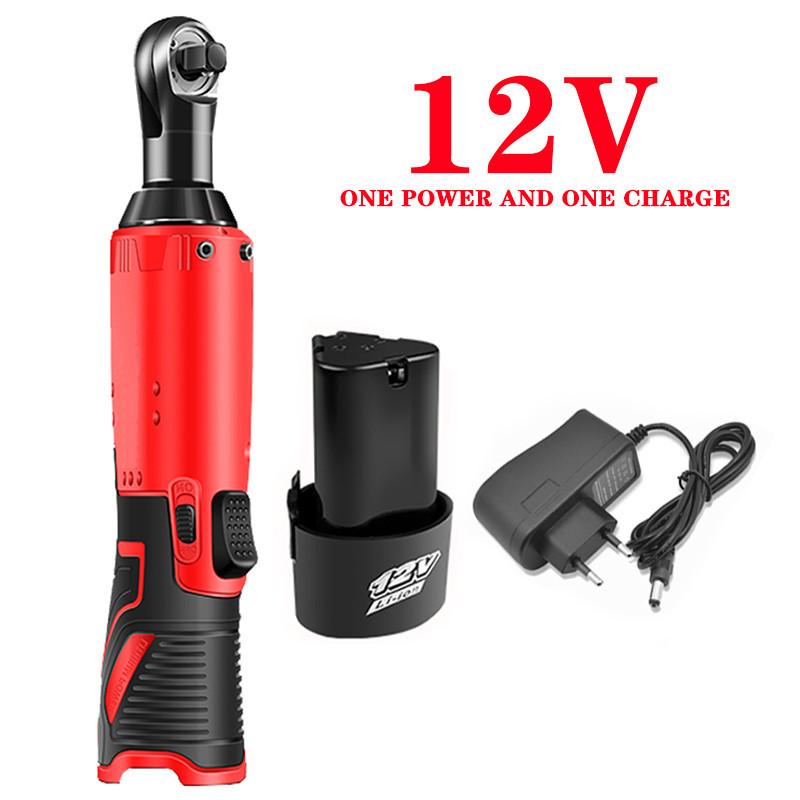 3/8 Inch Right Angle Ratchet Wrenches Impact Driver Power Tool Cordless Portable Impact Wrench Rechargeable Electric Wrench