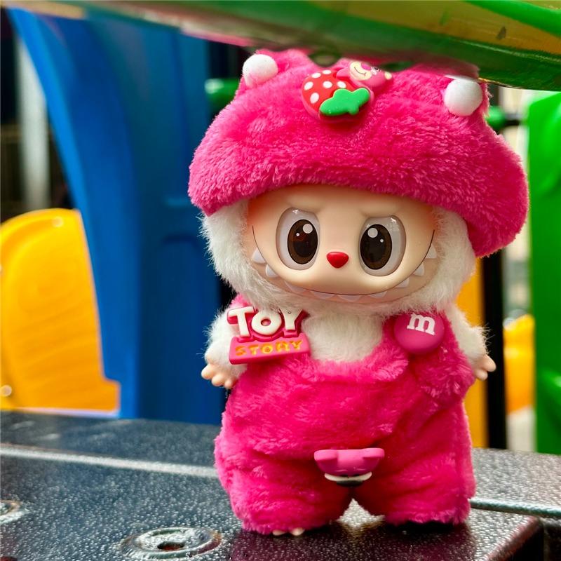 15 17cm For Labubu Doll Disney Goofy Winnie Mickey Minnie Mouse Outfit Clothes Plush Stitch Tigger Cosplay Clothing Accessories