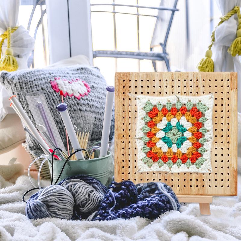 Creative Wooden Crochet & Knitting Blocking Board for DIY Projects