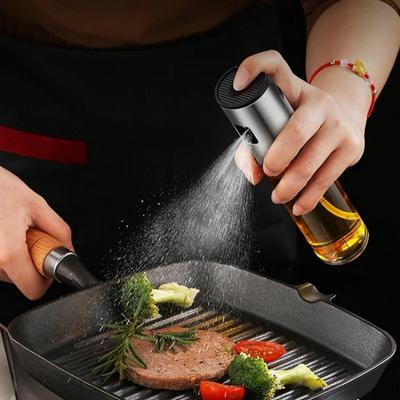 Ölsprühflasche Glas Ölsprüher zum Kochen Olivenöl Sprühzerstäuber für Salat BBQ Küche Backen Leere Essigflasche BBQ Werkzeuge