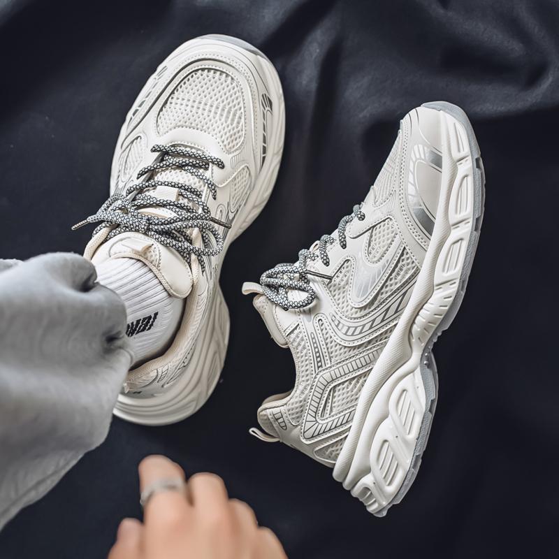New Fashion Men 's Four Seasons Comfortable Thick Sole Shoes Students Boys GirlsTrending Soft Sole Breathable Casual Running Sneakers
