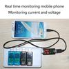 Battery Voltmeter Ammeter Charger Doctor USB Tester DC3.2-10V 0-3A Mobile Power Panel Monitor Gauge Meter LED Display