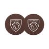 2Pcs Car Coasters Water Cup Mats Waterproof Slot Pad For Peugeot 208 3008 308 2008 4008 207 508 406 407 307 206 301 408 5008 107
