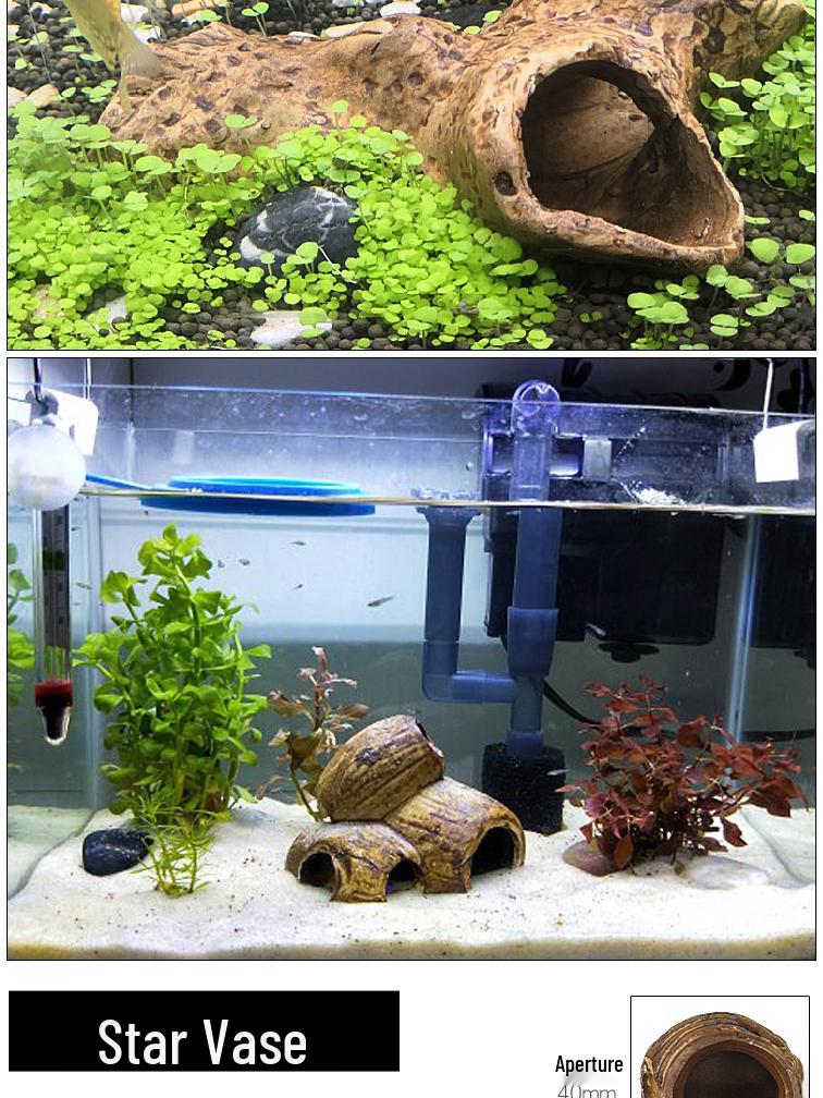 Ceramic Fish Tank Decoration: Shrimp Hiding, Cichlid Breeding, Spawning Nest.