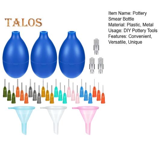 1 Set Aardewerk Uitstrijkje Handige Vulling Veelzijdige Naalden Gemakkelijk Knijp Aardewerk Glazuur Precisie Tip Applicator Fles Set