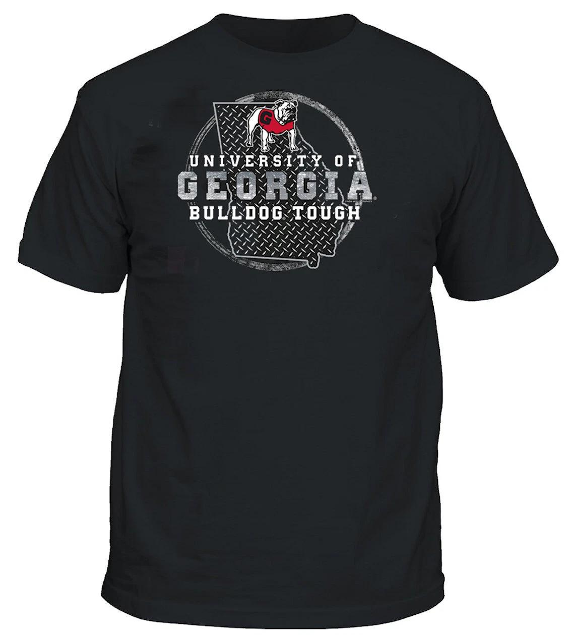 

Georgia Bulldogs Men s Black Bulldog Tough Short Sleeve T shirt 3XL