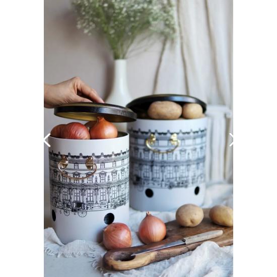 

Металлическое ведро для картофеля и лука - Crisper - Набор корзин для картофеля и лука, 2 шт., City