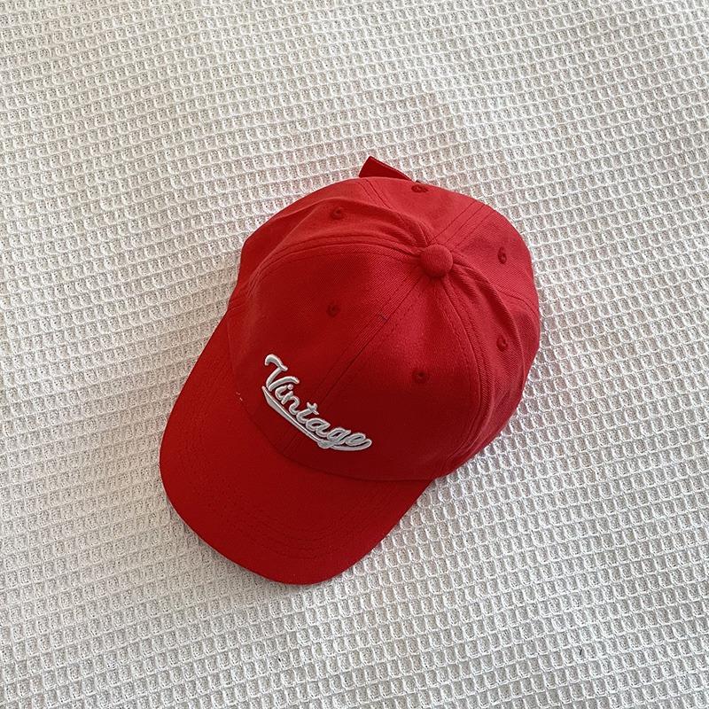 Embroidered Letter Vintage Kids Baseball Cap Toddler Sun Hats For Boy Girl Spring Summer Snapback Baby Hat