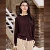 Women's Elegant Ruffle Trim Knitted Sweater