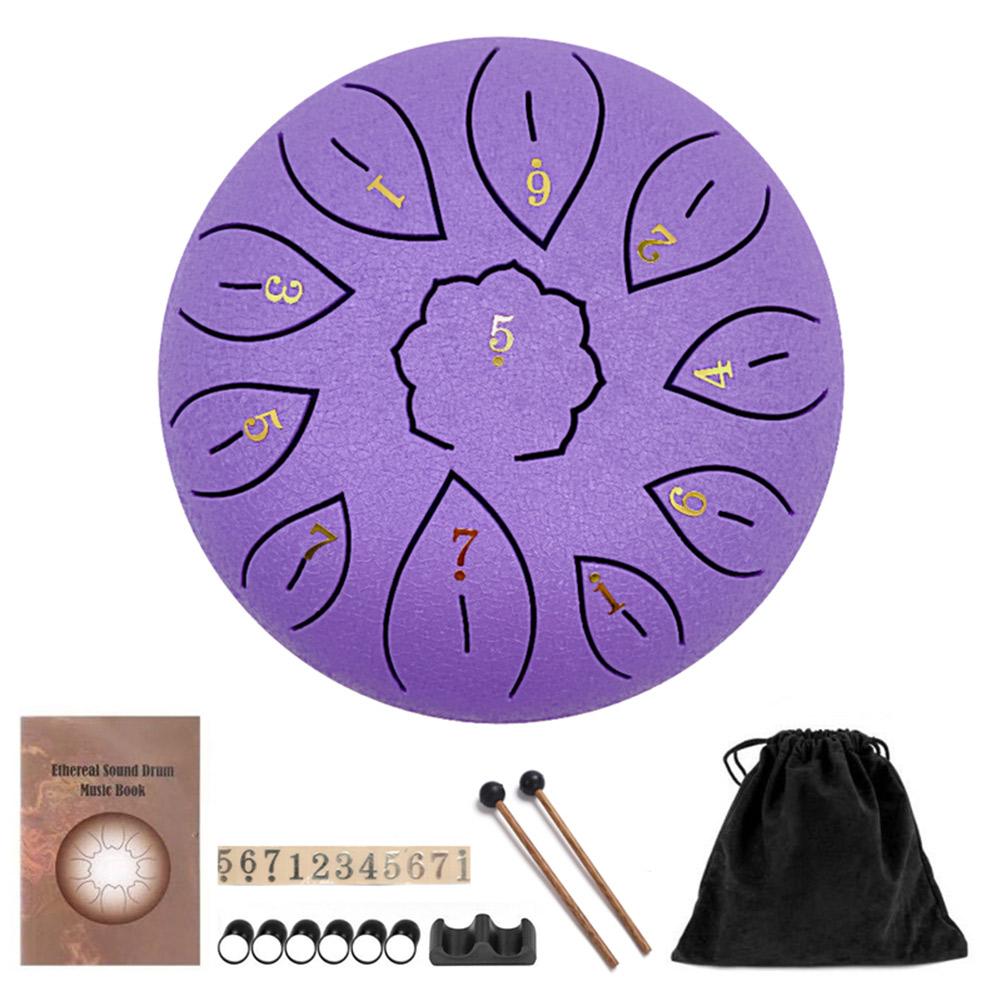 Glucophone 6 Inch 11 Notes Steel Tongue Drum Key G Ethereal Drum Yoga Meditation Musical Instrument Percussion Musical