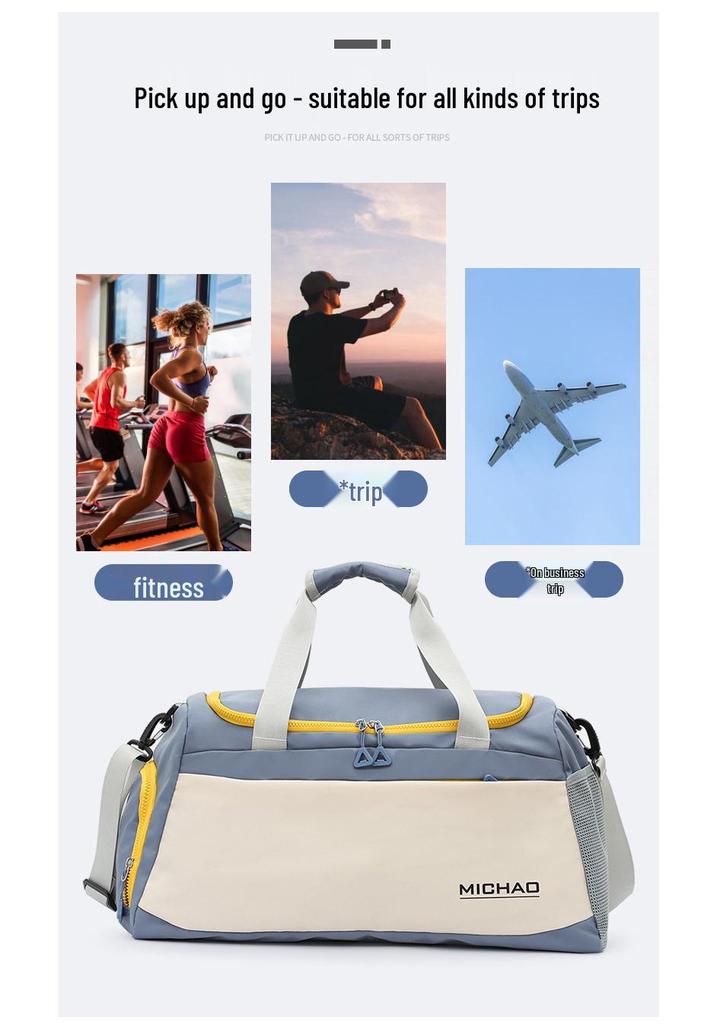 Lightweight Large Capacity Travel & Fitness Bag for Cross-border E-commerce