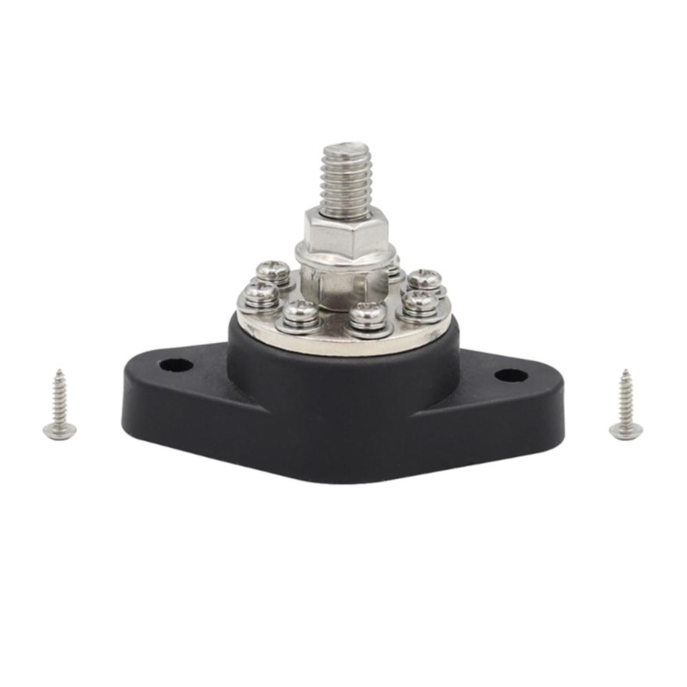 Battery Junction Post Bus Bar Power Distribution Block Single M6 Stud Terminal