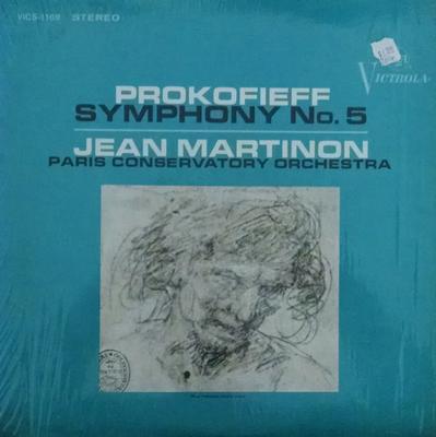 LP Record SERGEI PROKOFIEV - JEAN MARTINON, O - Symphony No. 5 VICS1169 RCA Victor Red Germany Classical Used