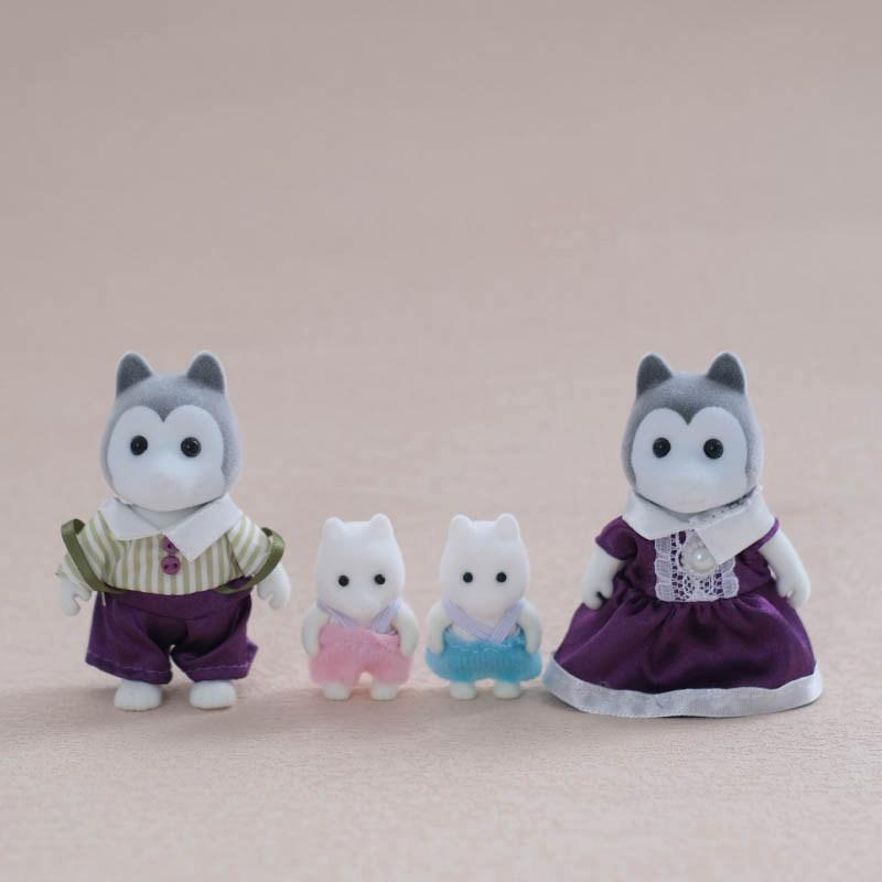 Miniature Dollhouse Pretend Play Figures for Kids Dollhouse Forest Family Doll Rabbit Bear Squirrel Family Animal Birthdays Gift