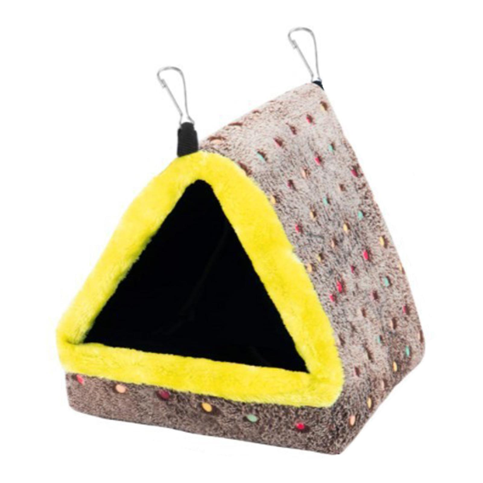 Пушистые теплые попугаи птичьи кроватки треугольное плюшевое гнездо для птиц зимние теплые кроватки для попугая ара волнистых попугайчиков эклектусов