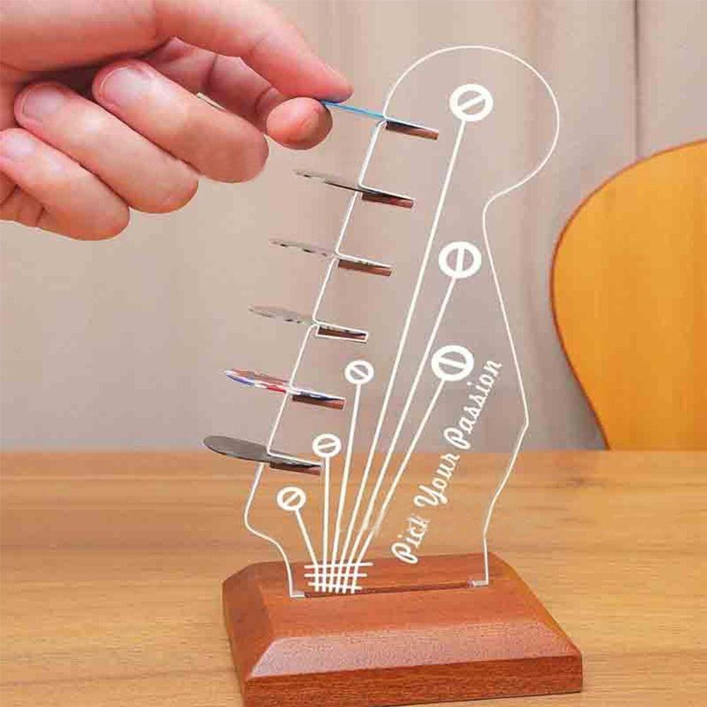 Wooden Base Guitar Rack Storage Light Rack  for MusicEnthusiasts