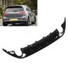 Rear Bumper Lip Spoiler Gloss Black TCR Rear Bumper Diffuser Valance Sporty  For MK7 Pre‑Facelift 2013 to 2016