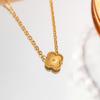 9mm Lucky Four-Leaf Clover Necklace Titanium Steel Light Luxury High-End Clavicle Necklace