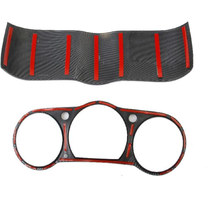 Carbon Fiber Style Center Control Dashboard Instrument Board Frame Cover Trim Accessories for Nissan 350Z