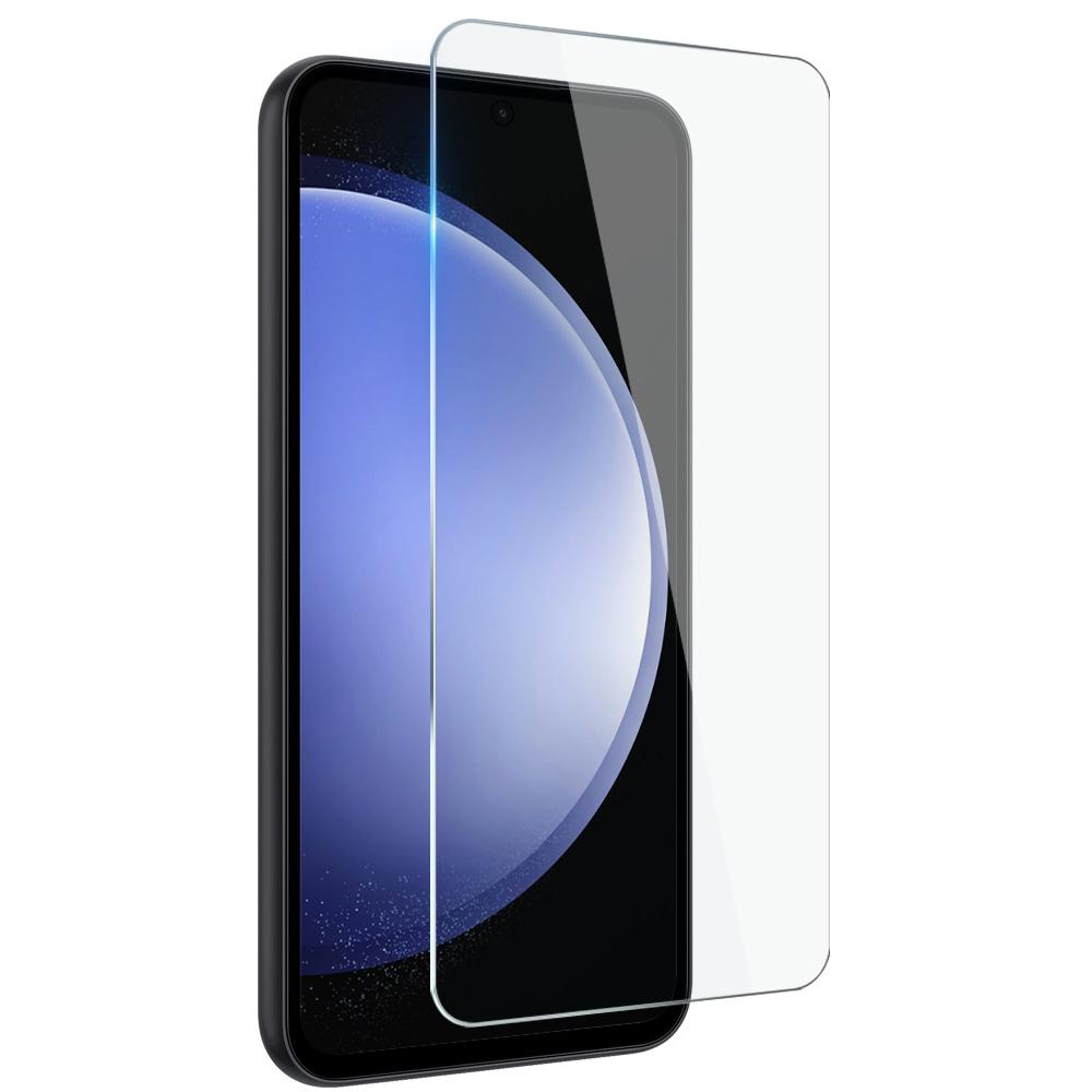 

NORTHJO For Samsung Galaxy S23 FE TPU Phone Case with Tempered Glass Film Transparent