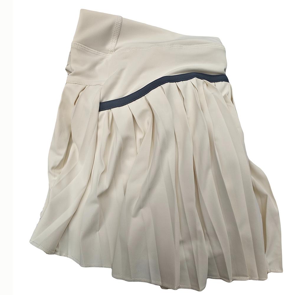 

GMXIA Summer Pleated Culottes Sport Running Girls Shorts Fake Two Skirts Sport Tennis Skirt M