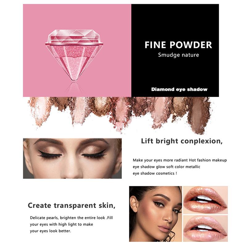 6 Colors Diamond Pearlescent Liquid Eye Shadow Sparkling Colorful Eye Shadow Stage Eye Shadow Cream