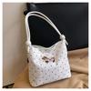 Fresh And Sweet Shoulder Canvas Bag Women'S Niche Design Versatile Underarm Bag Women'S Casual Large-Capacity Messenger Bag