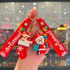 New Christmas Cartoon Keychain Bag Pendant Exquisite Santa Claus Car Keychain Small Gift