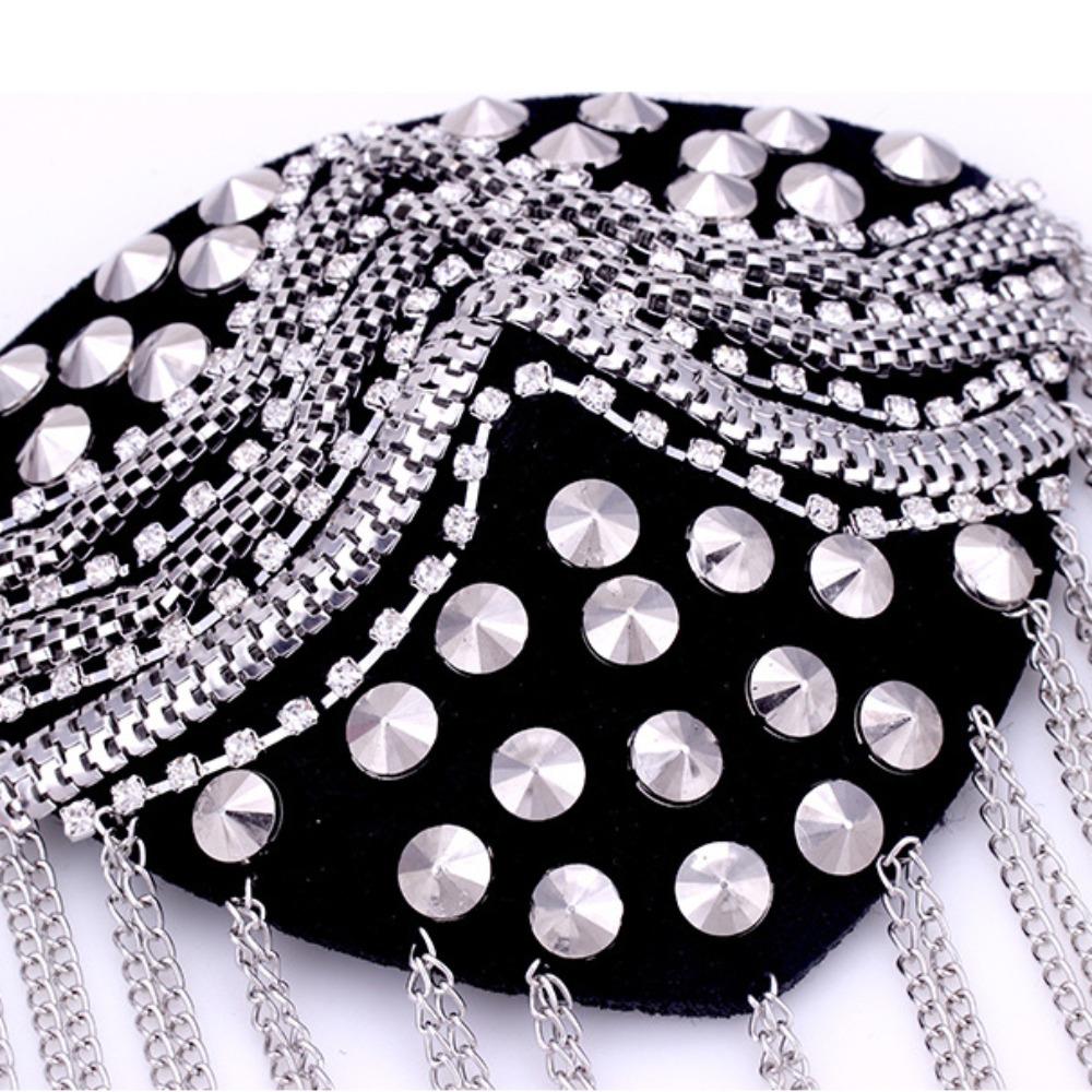 Brooch Shoulder Board Epaulets Shoulder Flash Retro Fringe Shoulder Mark Cosplay