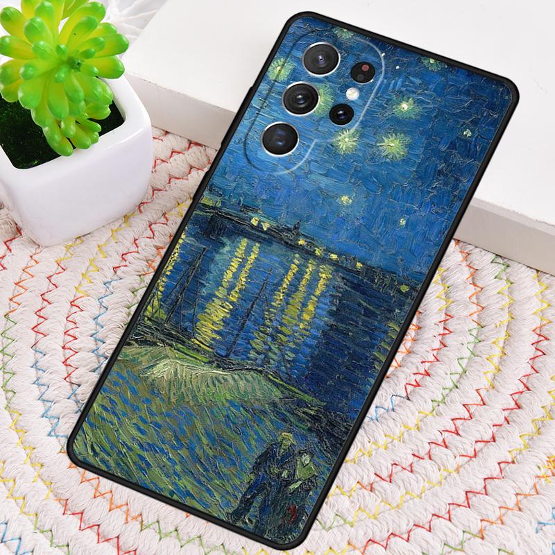 Van Gogh Oil Painting TPU Phone Case For Samsung Galaxy note 10 pro S26 S25 S24 S23 S22 Ultra Plus S21 FE S20 Shockproof Cover