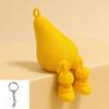 Schlüsselanhänger Anhänger 3D Gedruckter Fruchtanhänger Schlüsselhalter mit Beweglichen Gelenken Anthropomorphes Frucht Design Metallschlüsselring Tischdekoration