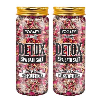 Detoks banyosu ve spa tuzu (2x250 gr), Detox Spa Banyo Tuzu Seti, YOGAFY