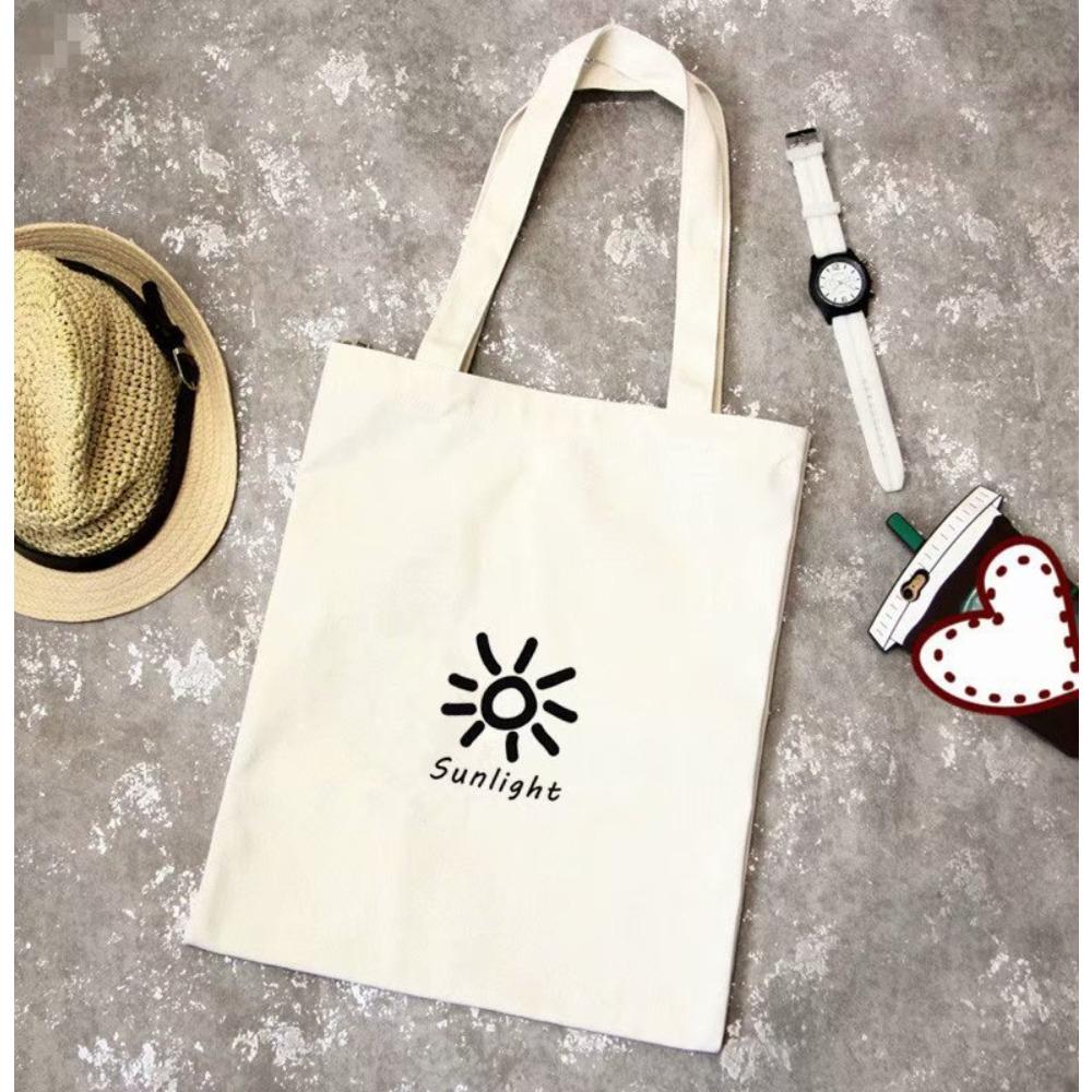 Korean version of Mori women's literary canvas bag trendy male and female students new shoulder portable Korean version of simple women's bag