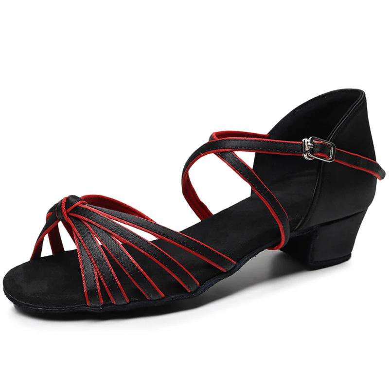 New Latin Dance Shoes EU 24-41 Children Girls Women's Tango Low Heels Dance Ladies Jazz Dance Shoes