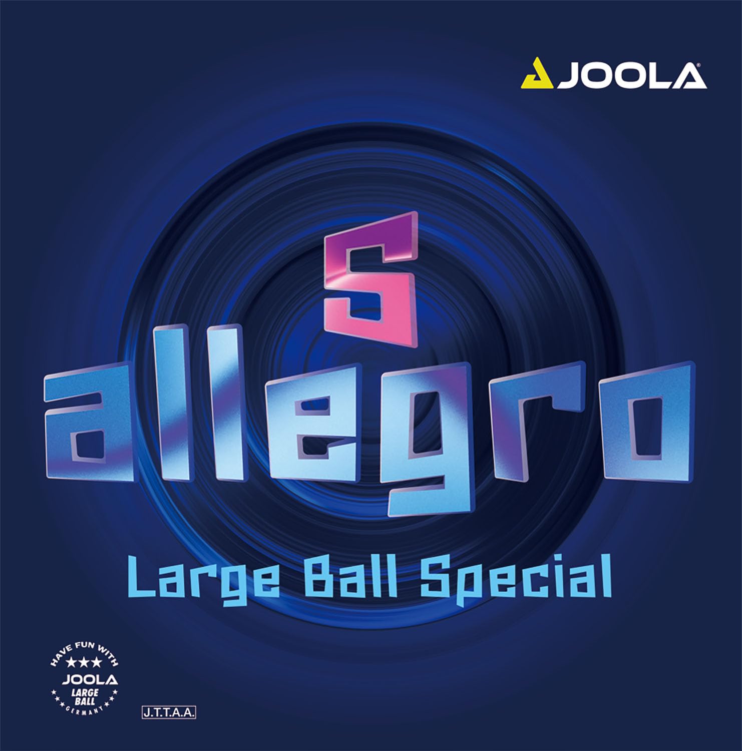 

JOOLA Table Tennis Rubber Allegro Top Spin TJRUB034 S, Large, Soft, Responsive, Control, Red, 2.2mm,