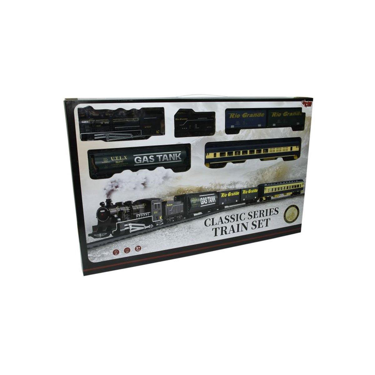 

FF-1601C Классический поезд из 33 предметов со светом и звуком - Игрушка Vardem