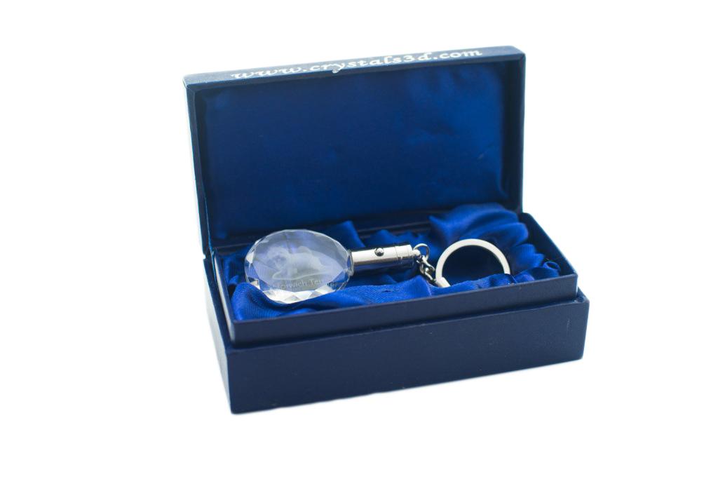 Norwich Terrier - Pendant with a Photo of a Dog, Crystal Key Ring In a Gift Box, a Unique Gift by Art-Dog