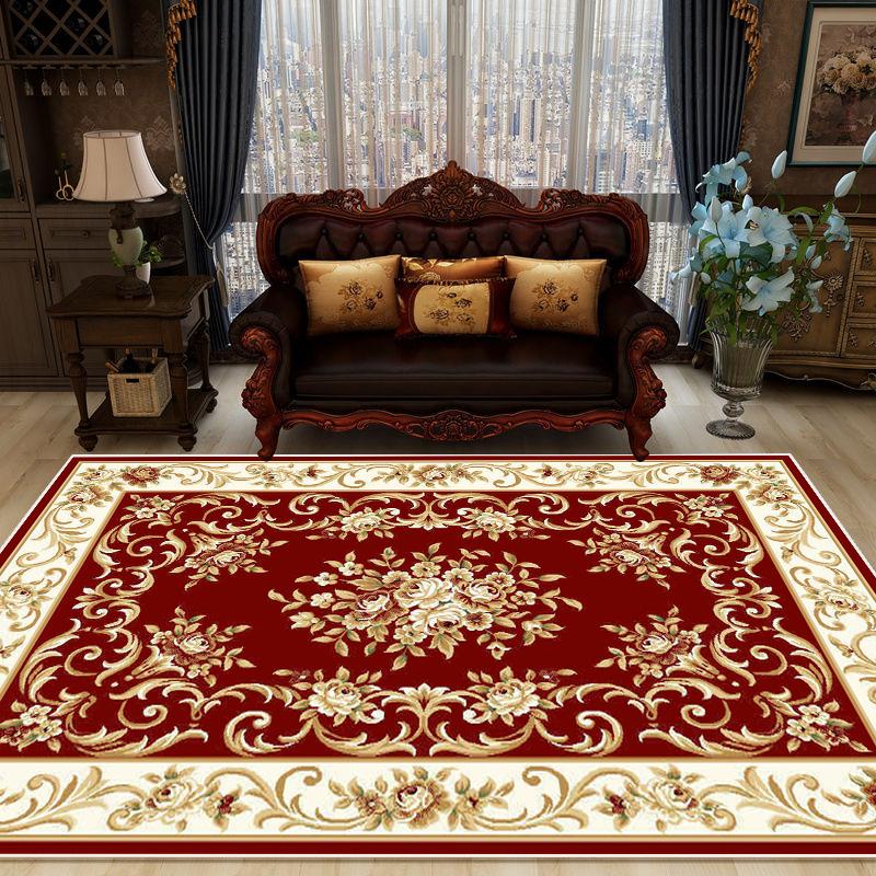 European Style Luxury Large Carpet In The Living Room Home Decor Non-slip Mat for Kids Machine Washable Area Rugs Lounge Office