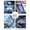 100PCS Heat Conducting Thermal Pad Fast Heat Dissipation 12x12x1.5mm Conductive Silicone Pad Thermal Pads for GPU CPU Repair