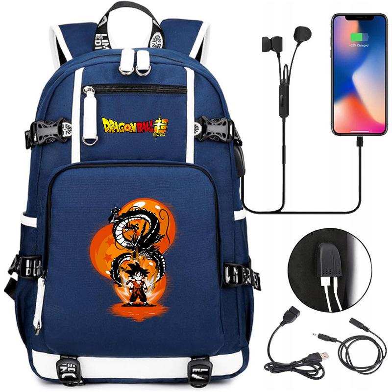 Zaino capiente con tracolla; set astuccio a tre pezzi per studenti